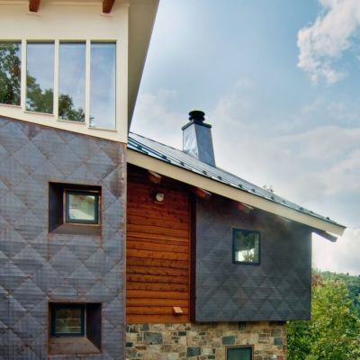 Copper Siding Material With View