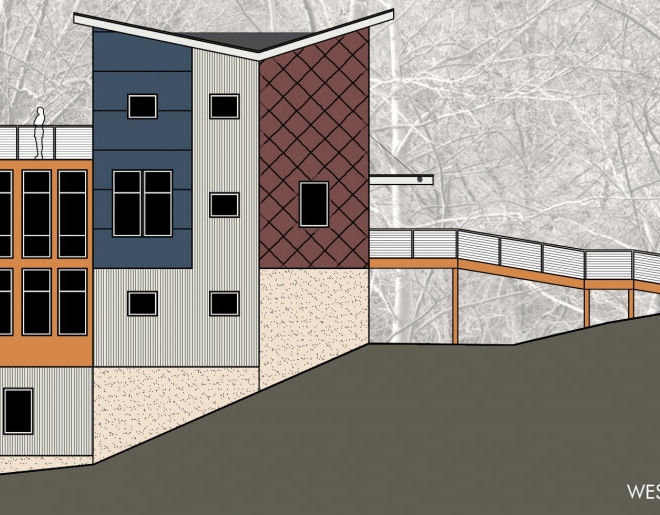 Post Tree House West Elevation