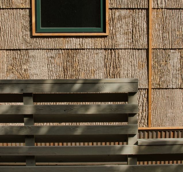 Camusrory House Bark Siding