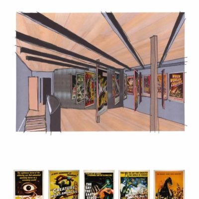 Alien Invasion internal with posters