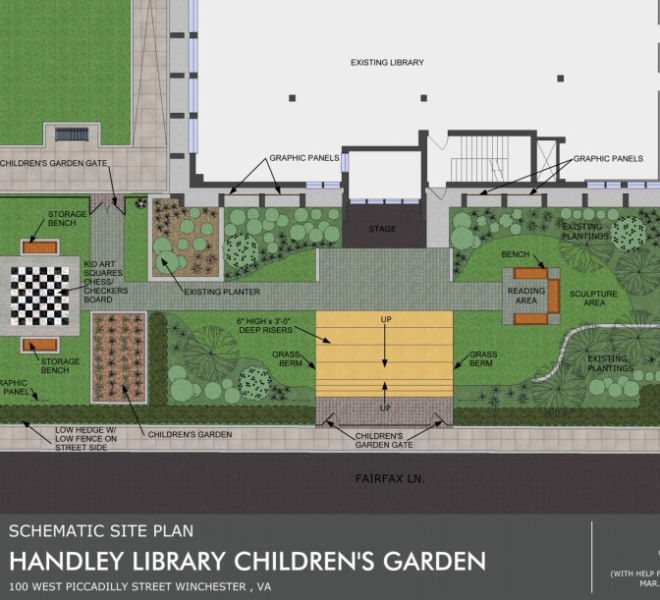 Handley Library Children Garden Design 1
